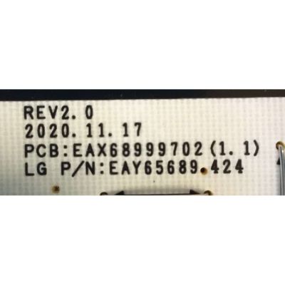 FUENTE DE PODER PARA TV LG / NUM DE PARTE EAY65689424 / EAX68999702 / EPCA40CA2B / 3PCR02700D / LGP55CX-20OP / PANEL AC550AQL CPA1_RS / MODELOS OLED55C1PUB / OLED55C1AUB / OLED55CXPUA / OLED55C1PUB.DUS / OLED55C1AUB.DUSQLJR / OLED55B2AUA.DUSQLJR - Imagen 3